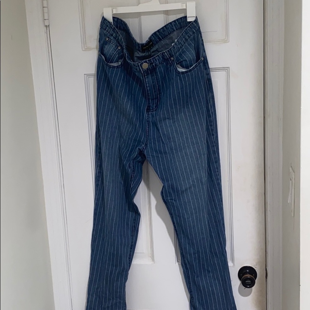 Striped jeans